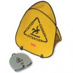 View: 9S07 Folding Safety Cone with "Caution" Imprint, English, Spanish, French 